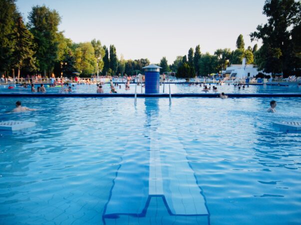 Palatinus Bath Budapest Open Air Summer Pools Thermal Bath Hungary