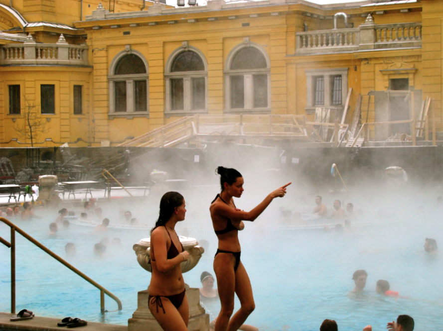 Women Swim wear at Szechenyi Baths Budapest