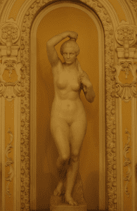 Nude Statue at Szechenyi Baths Budapest