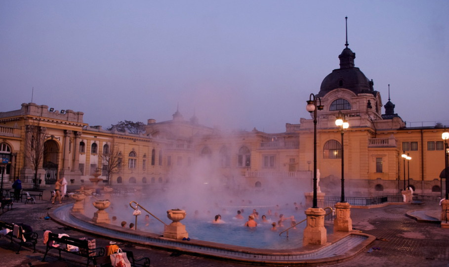 Szechenyi Bath in Winter