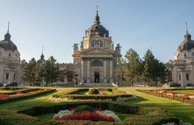 Szechenyi Baths Budapest in September